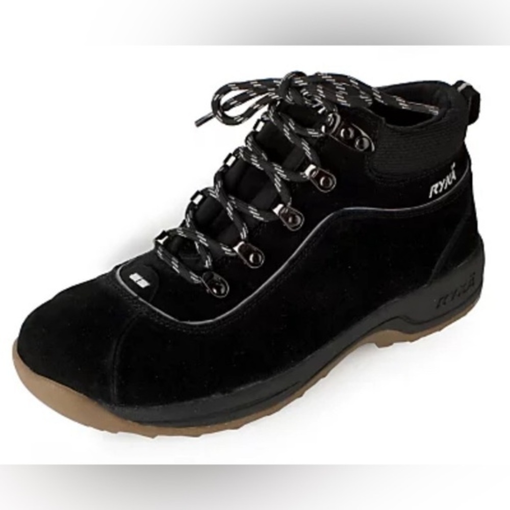 Ryka Hiking Terrain Boots Black Suede - Sz 8.5